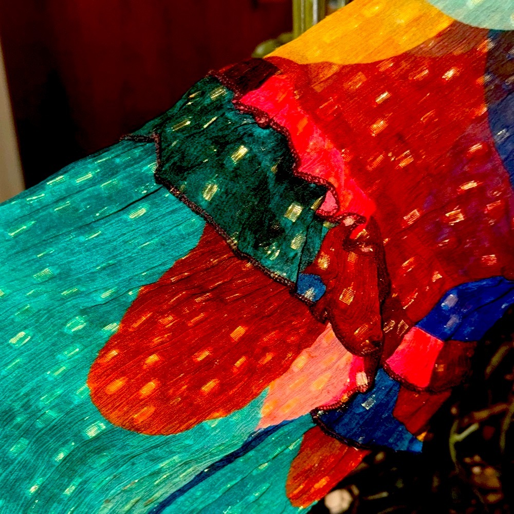 Colorful Patchwork Blouse - Picture 4 of 8